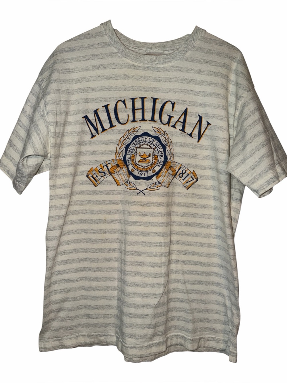 Vintage Michigan Wolverines Unisex XL Made In USA 100% Cotton Blokecore Gameday